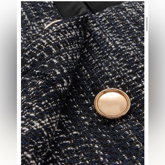 MOTF PREMIUM TWEED DOUBLE BREASTED BLAZER DRESS - Picture 7 of 10